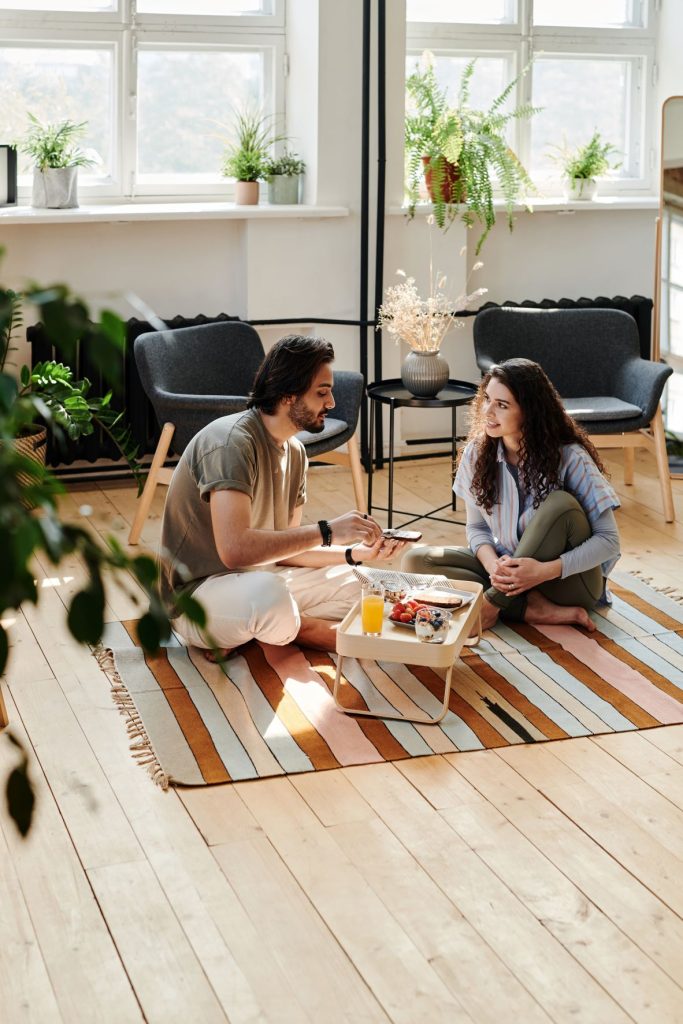 couple enjoying their home