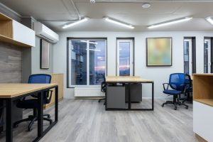 clean office set up