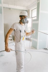 home maintenance staff in white