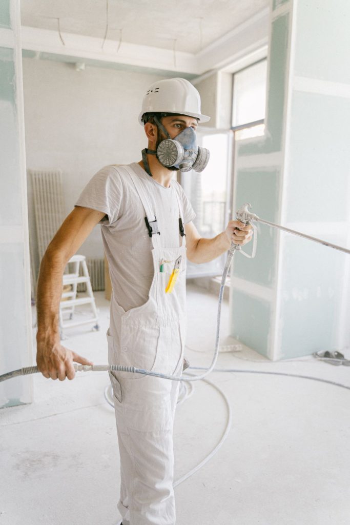 home maintenance staff in white