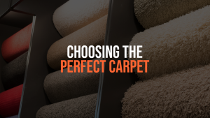 Banner with: Choosing the perfect carpet