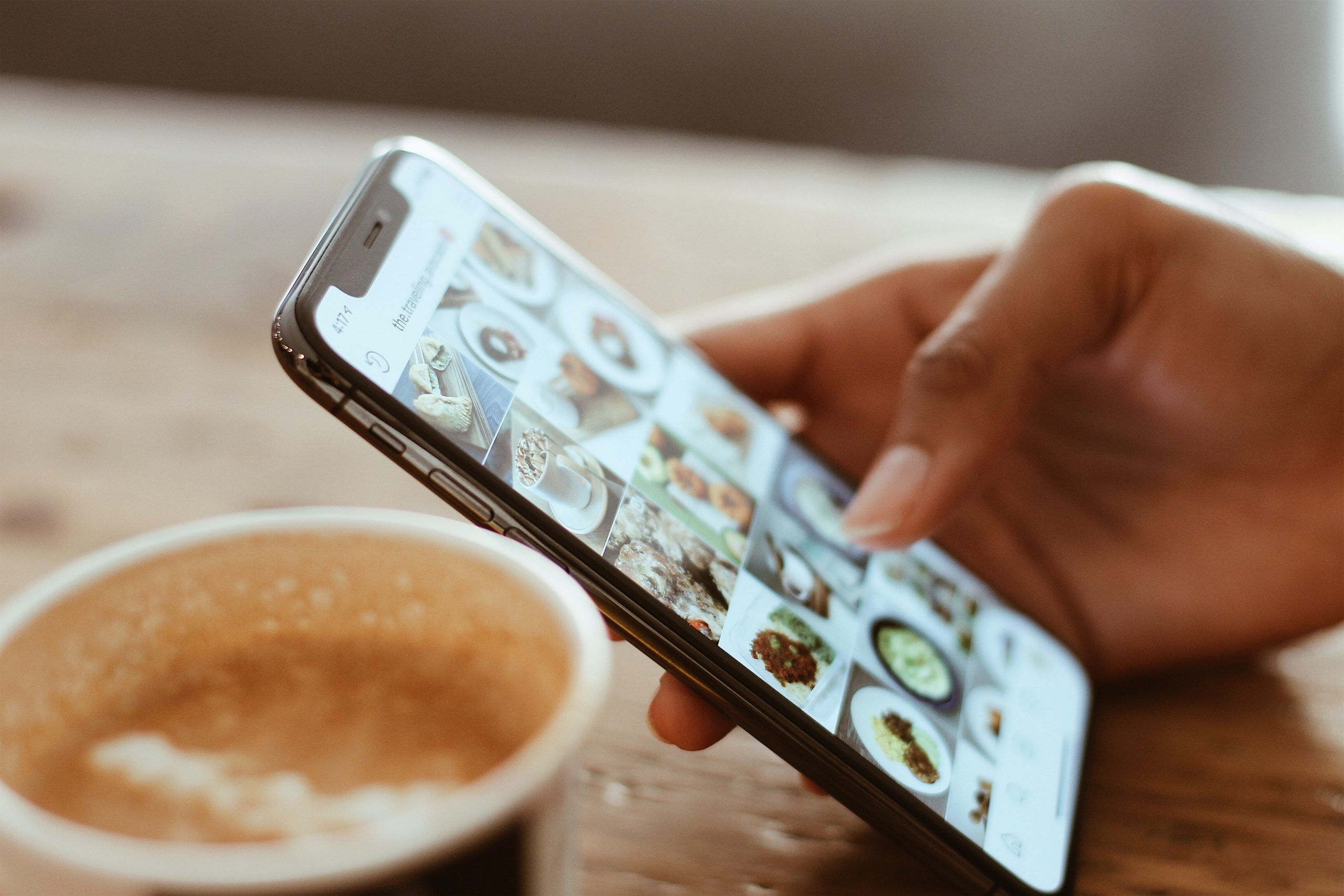 A series of successful social media marketing strategies within the user’s mobile phone.