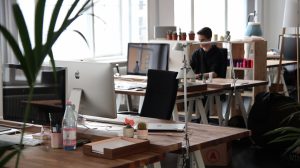 a photo of an office