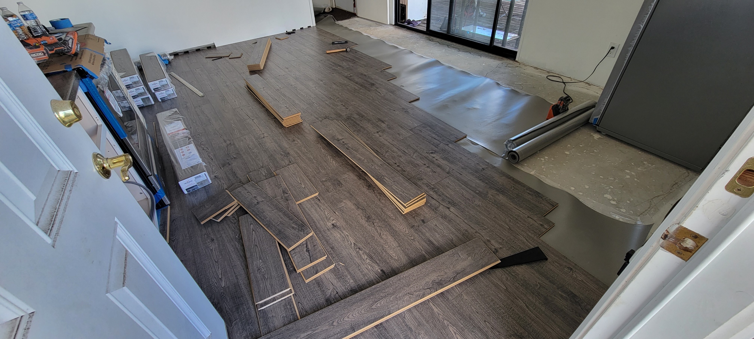 floor installation household remodeling process