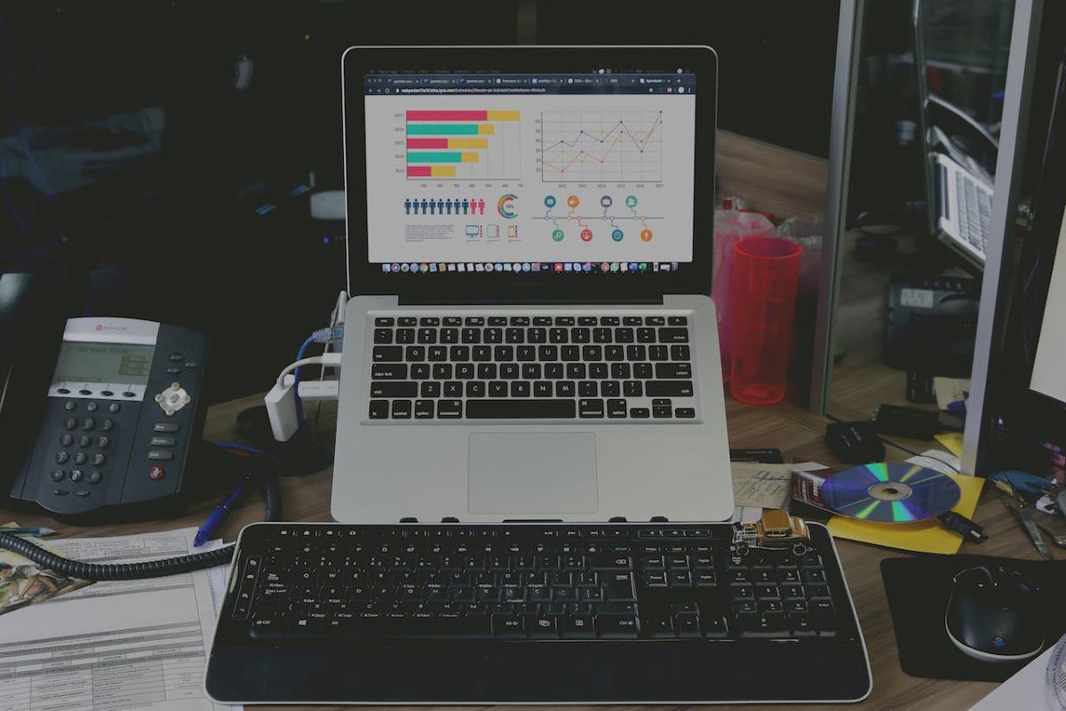 laptop on desk web traffic optimization trends for 2024