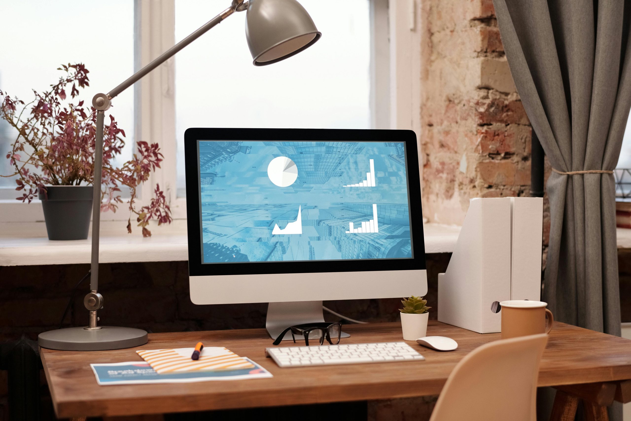 A computer monitor displaying the metrics that helps improve your website's performance.